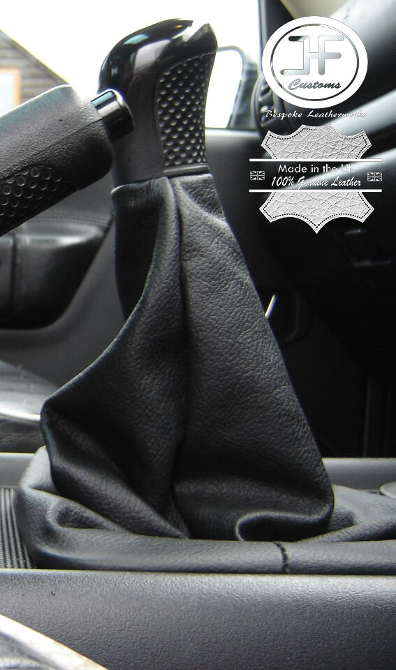 FITS LANDROVER DISCOVERY 200TDI 300TDI TD5 BLACK GENUINE LEATHER GEAR GAITER