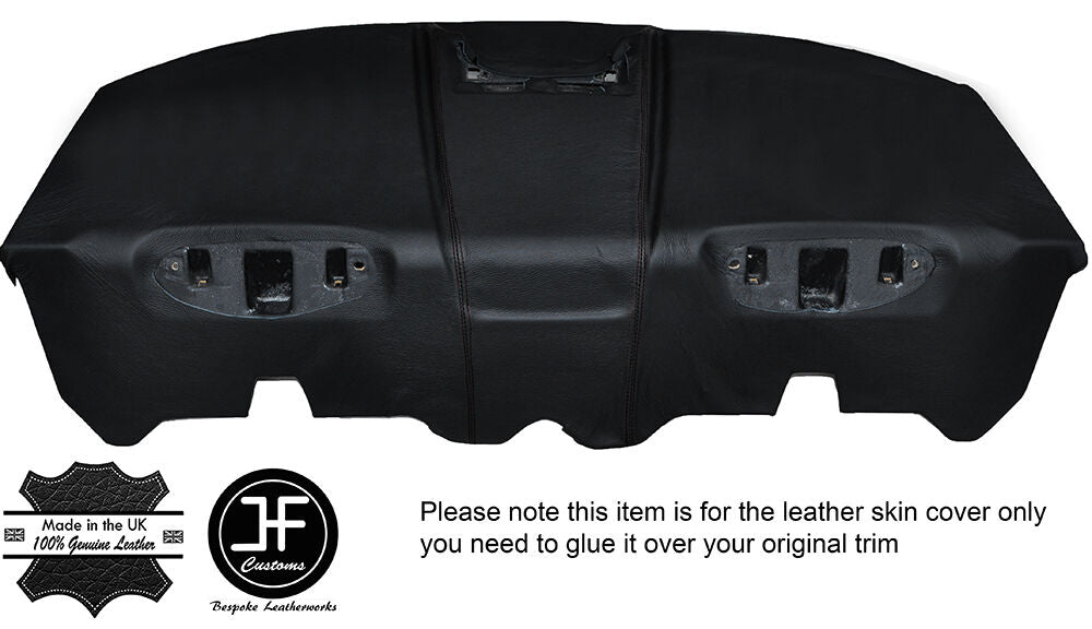 BLACK STITCH REAR PARCEL SHELF LEATHER COVER FITS ALFA ROMEO GTV 916 PHASE 2