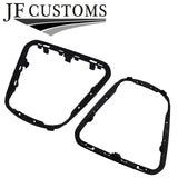 BLACK STITCH ITALIAN LEATHER GEAR GAITER + FRAME FITS CHRYSLER YPSILON 2011-2014