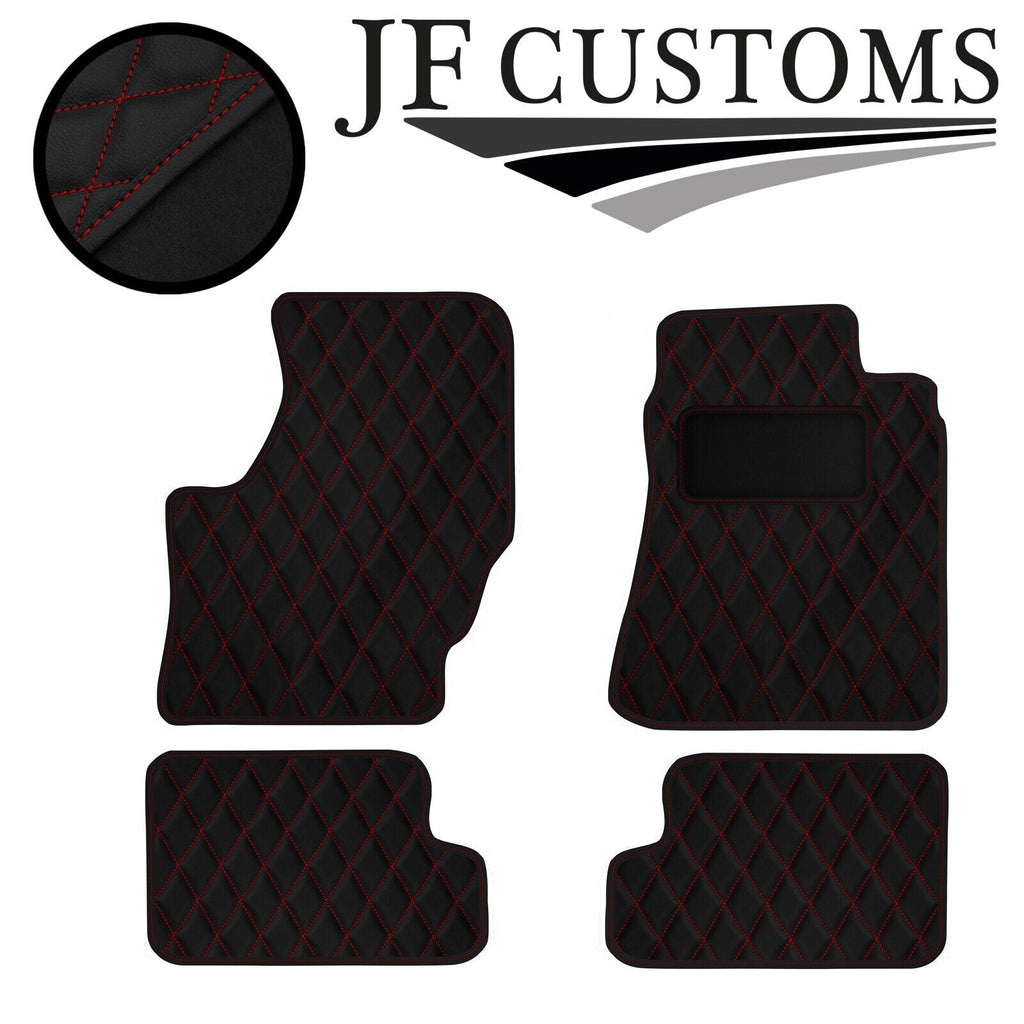 D RED DIAMOND STITCH VINYL 4XTAILORED FLOOR CARPET FOR NISSAN 200SX 89-94 JF1