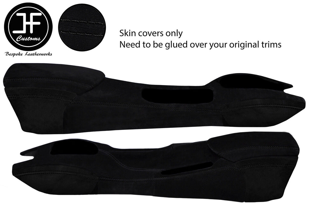 BLACK STITCH FULL CENTRE CONSOLE SUEDE COVERS FITS PORSCHE BOXSTER 986 96-04