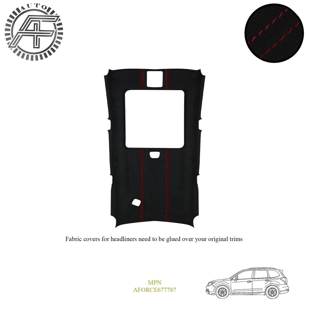 LUXE SUEDE HEADLINER COVER FITS SUBARU FORESTER MK4 5-DOOR SUV + SUNROOF 12–18