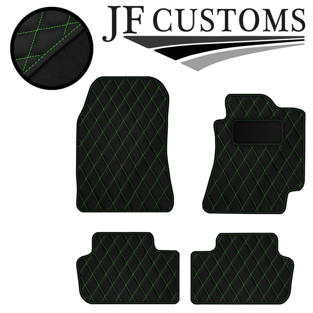 GREEN DIAMOND STITCH VINYL 4X TAILORED FLOOR CARPETS FOR LEXUS IS300 01-05 JF1