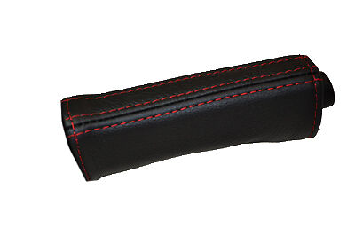 red stitch FITS SEAT IBIZA MK4 02-08 LEATHER HANDBRAKE HANDLE COVER ONLY