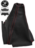 RED STITCH MANUAL LEATHER GEAR GAITER FITS HONDA CIVIC 3 DOOR COUPE 1995-2000