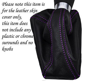 PURPLE STITCHING FITS FORD FOCUS MK3 2011 + LEATHER GEAR GAITOR CUSTOM NEW