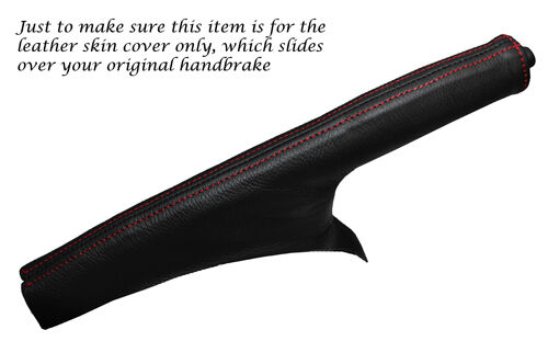 RED STITCHING FITS NISSAN JUKE 2010-2013 + LEATHER HANDBRAKE GAITER ONLY