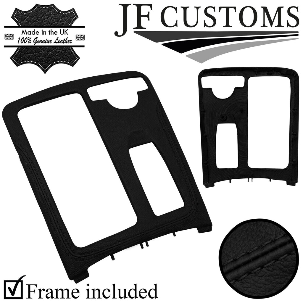BLACK STITCH LEATHER CENTRE CONSOLE TRIM COVER+ FRAME FOR MERCEDES W204 07-14