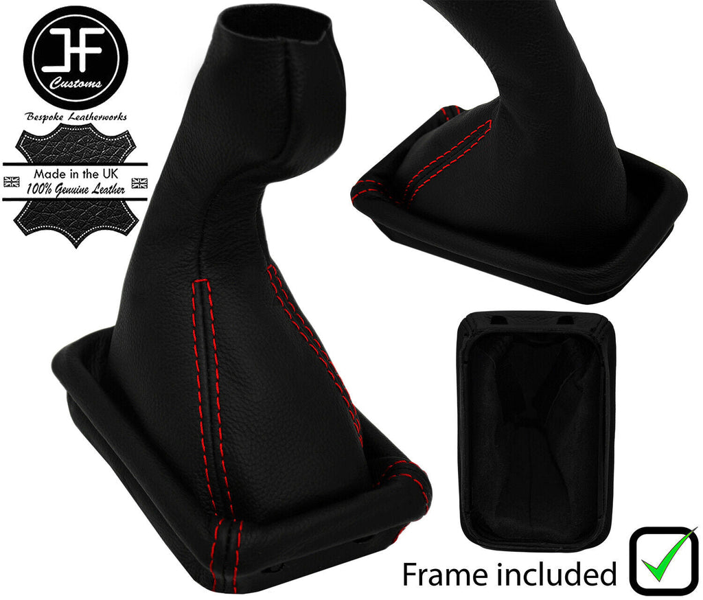 RED STITCH LEATHER MANUAL GEAR + PLASTIC FRAME FITS MERCEDES ML W163 97-05