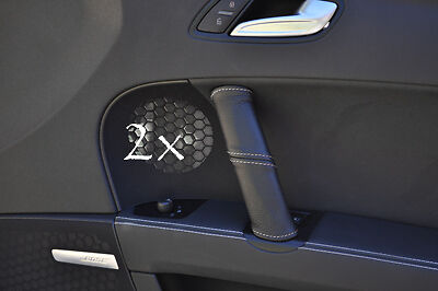 FITS AUDI TT 2006-2011 2X white stitch DOOR HANDLE COVERS CUSTOM NEW MADE IN UK