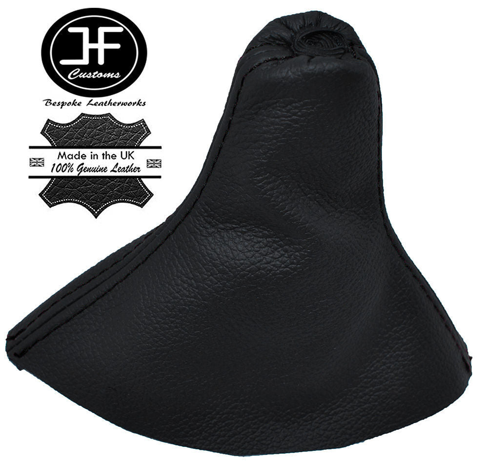 BLACK STITCH MANUAL LEATHER GEAR LEVER GAITER FITS FORD FIESTA MK6 FUSION 02-08