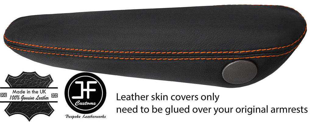 ORANGE STITCH 1X DRIVER SEAT ARMREST LEATHER COVER FOR CHRYSLER PT CRUISER 00-10