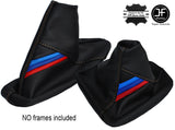 SAND STITCH TRI STRIPE LEATHER GEAR HANDBRAKE GAITER FITS BMW 5 SERIES E34 84-97