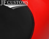 BLACK & BRIGHT RED VINYL CUSTOM FOR YAMAHA XL700 XL1200 98-04 FRONT SEAT COVER