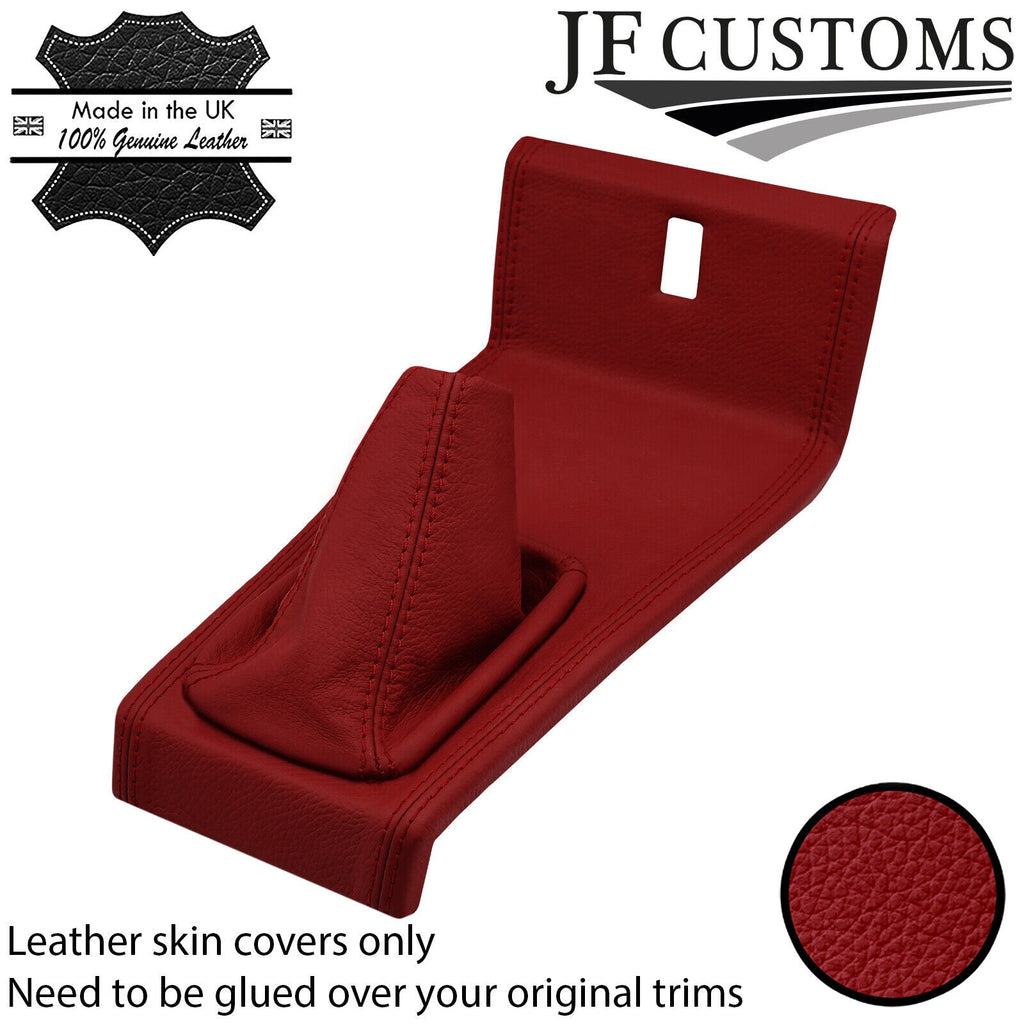 D RED ITALIAN LEATHER GEAR + SURROUND COVERS FOR MERCEDES W114 W115 68-76 JF1