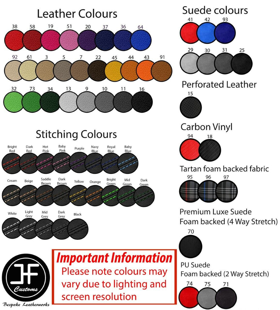 BLACK RED 2X A PILLAR LEATHER COVERS FITS VAUXHALL OPEL VIVARO 2015-2019