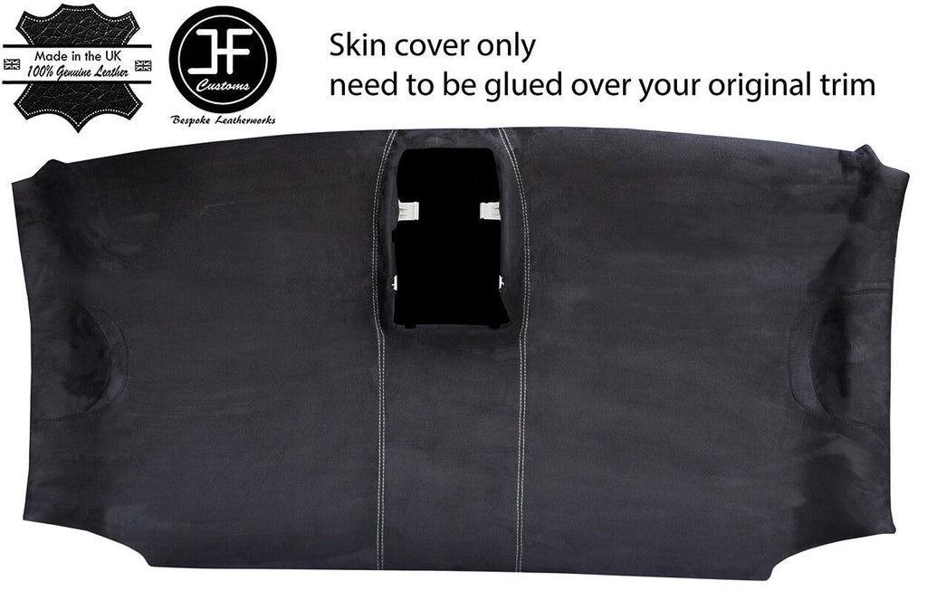 GREY STITCH ROOF HEADLINING LUXE SUEDE COVER FITS VW T6 TRANSPORTER 16-19 -JF1