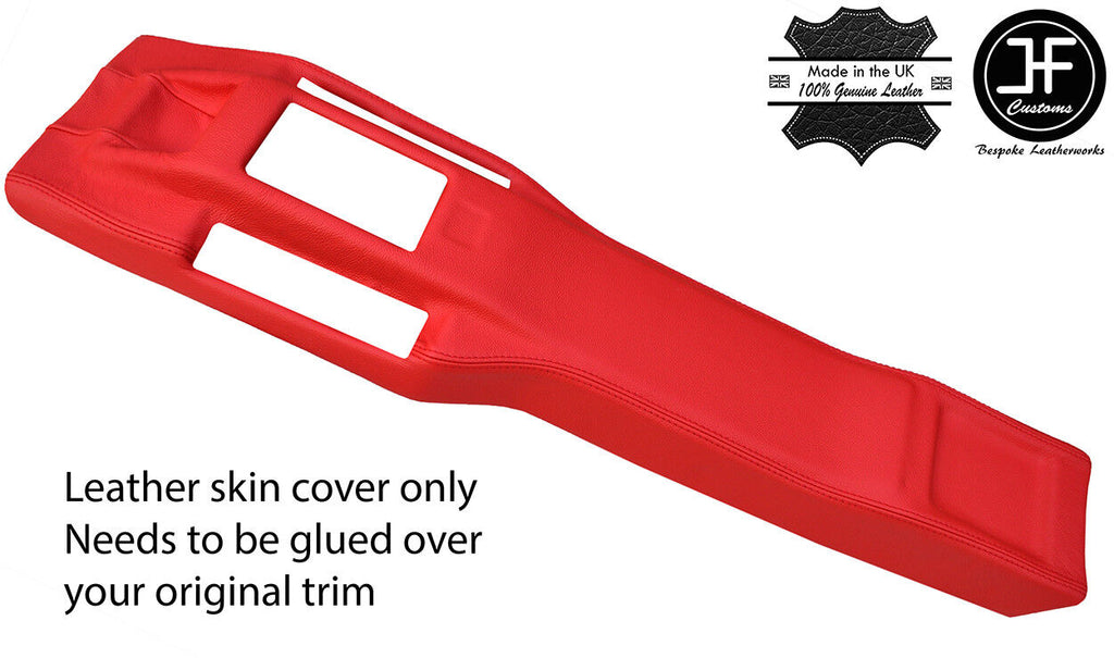 RED TOP GRAIN LEATHER CENTRE CONSOLE COVER FITS TOYOTA MR2 MK1 AW11 1984-1990