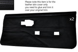 BLACK STITCH 2X FRONT FULL DOOR CARDS LEATHER COVERS FITS PONTIAC FIREBIRD 90-92