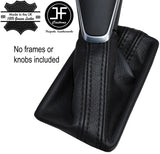 BLACK STITCH AUTO AUTOMATIC LEATHER GEAR GAITER FITS AUDI A7 2010-2016