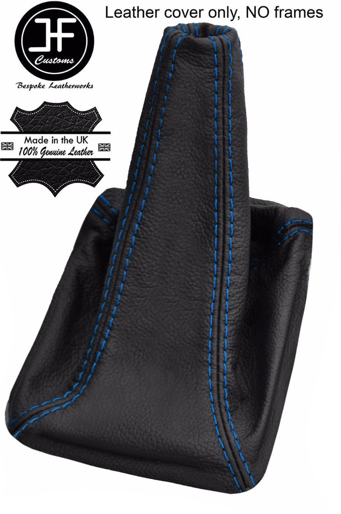 BLUE STITCH REAL LEATHER GEAR GAITER FITS MITSUBISHI LANCER EVO 4 5 6 IV V VI