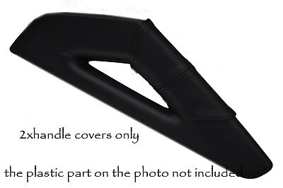 FITS AUDI A3 04-09  2X center console triangle covers black stitch CUSTOM NEW