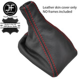 RED STITCH TOP GRAIN LEATHER MANUAL GEAR GAITER FITS ROVER 800 820 825 827