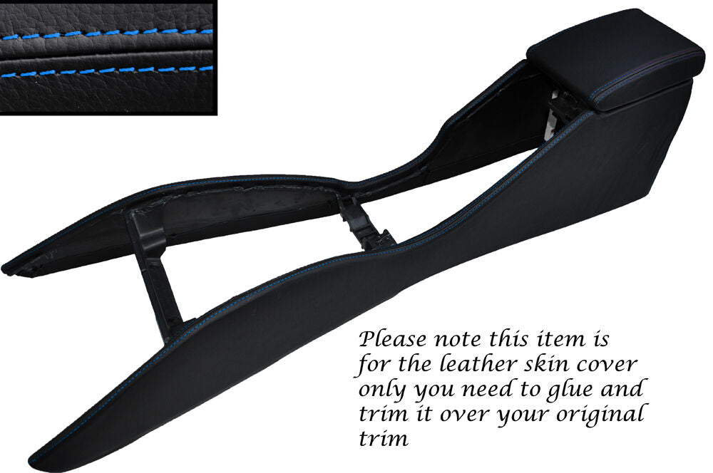 BLUE STITCH CENTRE CONSOLE COVER + ARMREST COVER FITS SUBARU IMPREZA WRX 98-00