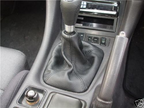 FITS MITSUBISHI  GTO 1990-1998 GEAR GAITER SHIFT BOOT BLACK CUSTOM NEW
