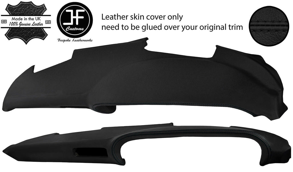 BLACK STITCH TOP DASH DASHBOARD STYLE 2 LEATHER COVER FITS PORSCHE 911 930 SC