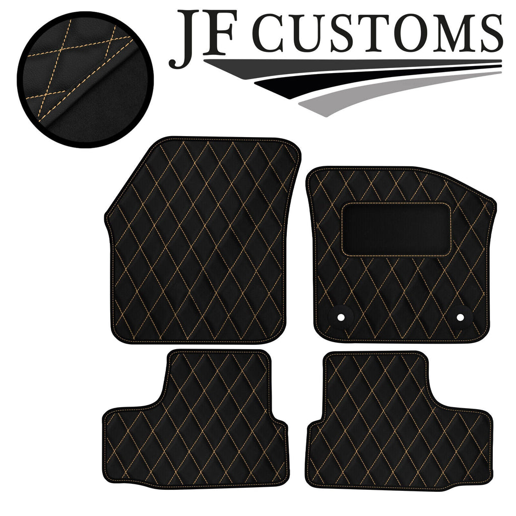 CREAM DIAMOND STITCH VINYL 4X TAILORED FLOOR CARPET FOR SEAT MII 11-21 JF1