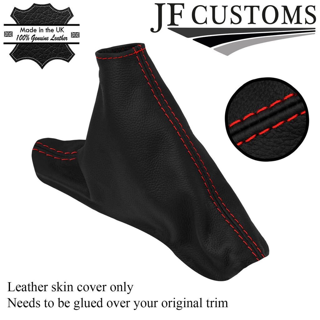 RED STITCH ITALIAN LEATHER HANDBRAKE COVER FOR MAZDA CX-5 12-16 CUSTOM NEW