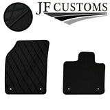 BLACK DIAMOND STITCH VINYL 4X TAILORED FLOOR CARPET FOR VOLVO XC90 MK2 15-21 JF1
