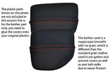 red stitch FITS MAZDA MX5 MK2 01-05 MIATA CENTRE CONSOLE CUP HOLDER COVER SKIN