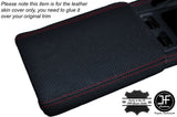 RED STITCH ARMREST LID PERFORATED LEATHER SKIN COVER FITS HONDA S2000 99-03