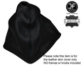 BLACK STITCHING LEATHER GEAR GAITER FITS ALFA ROMEO GT JUNIOR CUSTOM NEW