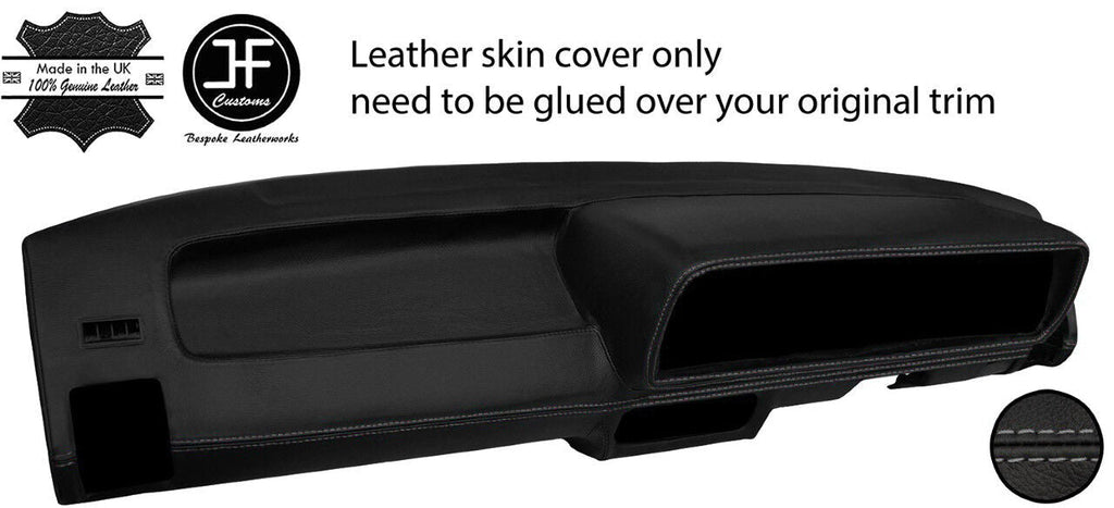 GREY STITCH DASH DASHBOARD LEATHER COVER FOR VW GOLF JETTA CADDY MK1 SERIES 2