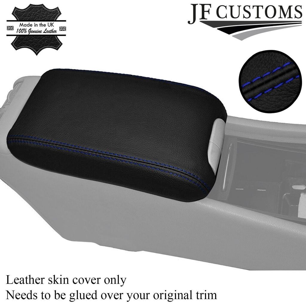 BLUE STITCHING LEATHER ARMREST COVER FITS MERCEDES C CLASS W203 2001-2007