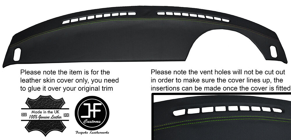 GREEN STITCH TOP DASH DASHBOARD LEATHER COVER FITS MAZDA MX5 MK1 NA MIATA 89-97