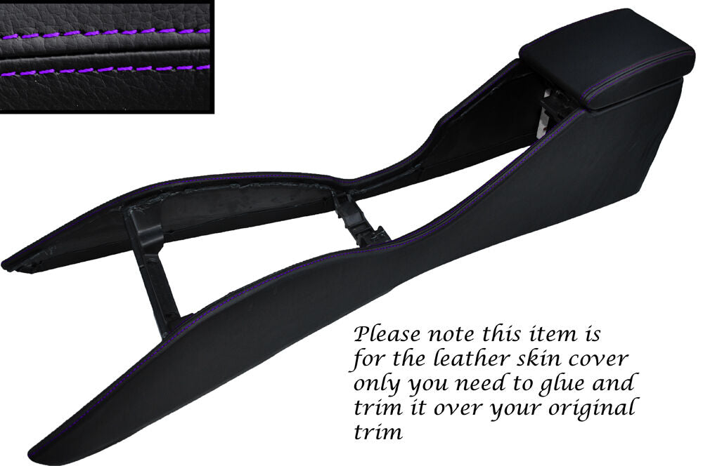 PURPLE STITCH CENTRE CONSOLE COVER + ARMREST COVER FITS SUBARU IMPREZA WRX 98-00