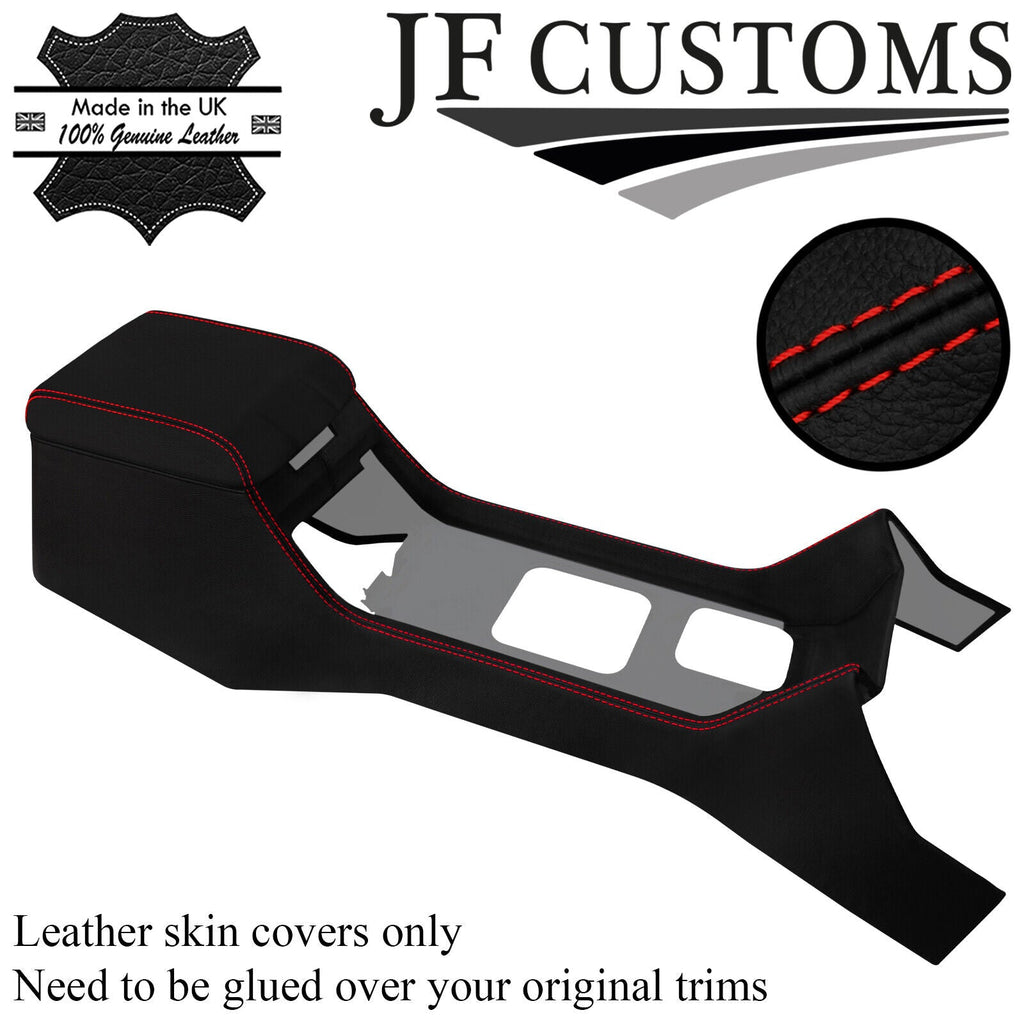 RED STITCH CENTRE CONSOLE+ARMREST COVER FOR LAND ROVER DISCOVERY MK1 94-98