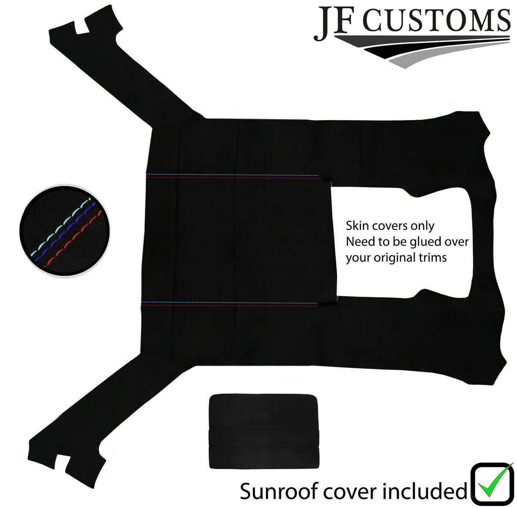 TRI STITCH LUXE SUEDE HEADLINER SUN ROOF COVER FOR BMW E30 81-92 COUPE