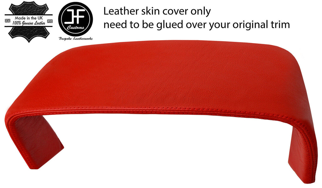RED REAL LEATHER SPEEDO COWL HOOD COVER FOR JAGUAR XJ40 XJR 1986-1994 CUSTOM NEW