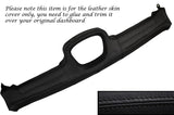 BLACK STITCH DASH DASHBOARD LEATHER SKIN COVER FITS AUSTIN A30 A35 CUSTOM NEW