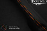ORANGE STITCH 3X DASH TRIM LEATHER SKIN COVERS FITS LAND ROVER DEFENDER 07-14