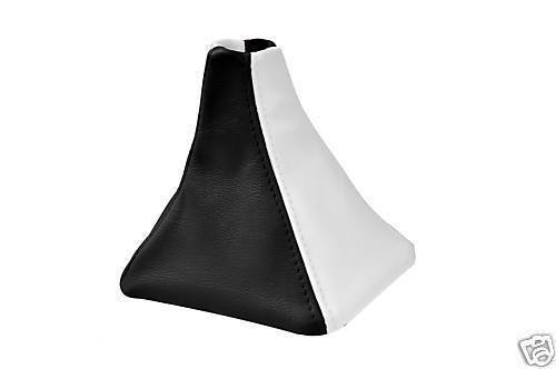 FITS GOLF MK4 MK 4 VW GEAR GAITER LEATHER WHITE BLACK CUSTOM NEW MADE IN UK