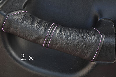 FITS HONDA CRX DEL SOL 2X DOOR HANDEL COVERS pink stitch CUSTOM NEW MADE IN UK