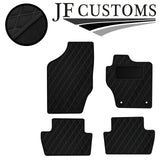 GREY DIAMOND STITCH VINYL 4X TAILORED FLOOR CARPETS FOR CITROEN DS4 10-18 JF1
