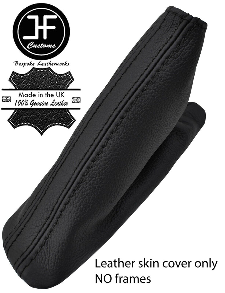 BLACK STITCH TOP GRAIN REAL LEATHER HANDBRAKE GAITER FITS MAZDA MX5 MK3 2005-15