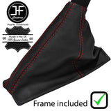 RED STITCH REAL LEATHER HANDBRAKE+METAL WIRE FRAME FOR CORVETTE C5 97-04